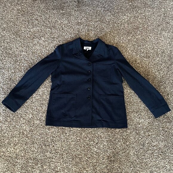 NWT YMC City Jacket Navy/Blue check - Picture 2 of 5